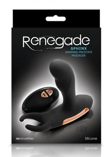 Ns Novelties Renegade Sphinx Warming Prostate Massager - Black