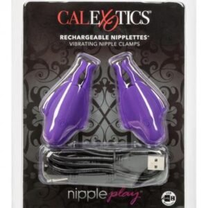 Nipple Play Rechargeable Nipplettes - Purple