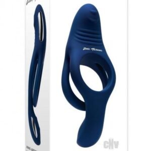 Zero Tolerance Ring Around The Rosy Rechargeable Vibrating Dual C-ring Silicone Blue