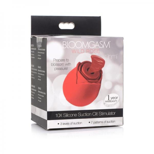 Bloomgasm Wild Rose 10x Silicone Clit Stimulator