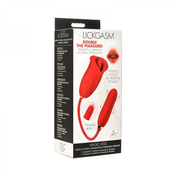 Magic Kiss Clitoral Stimulator With Thrusting Vibrator