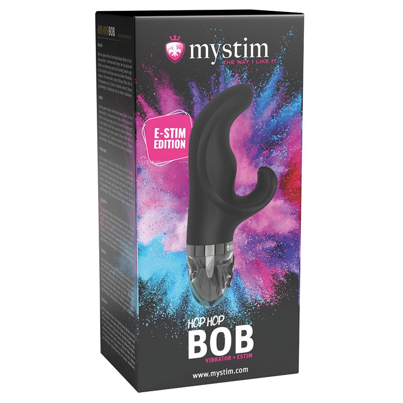 Mystim Hop Hop Bob eStim Vibrator Black