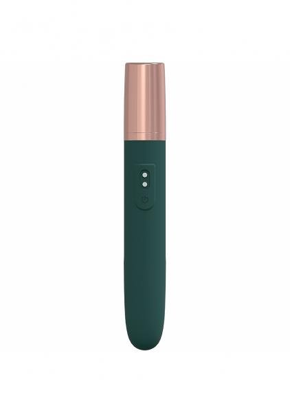 Loveline The Traveler 10 Speed Travel Vibe Silicone Rechargeable Waterproof Forest Green